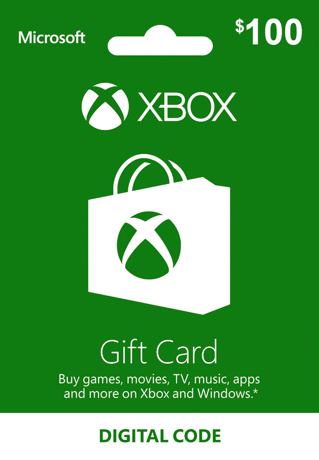 Free Xbox Gift Card Codes $100